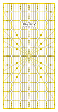 Load image into Gallery viewer, Shiny Merry 6 x 12 inch Non Slip Acrylic Quilting Ruler for Patchwork, Sewing Yellow and Black Template Lines
