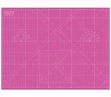 Load image into Gallery viewer, Shiny Merry - A0 120x90cm( 48&quot;x36&quot;) DIY Craft PVC Inch &amp; Metric Self Healing Cutting Mat-Pink/Purple
