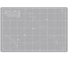 Load image into Gallery viewer, Shiny Merry - A3 45x30cm (18&quot;x12&quot;) DIY Craft PVC Inch &amp; Metric Self Healing Cutting Mat-Black / Gray
