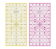 Load image into Gallery viewer, Shiny Merry 6 x 12 inch Non Slip Acrylic Quilting Ruler for Patchwork, Sewing Yellow and Black Template Lines
