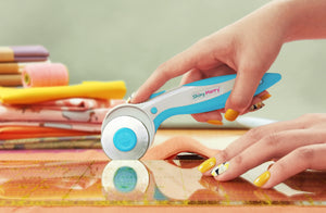 Shiny Merry - Made in Taiwan Colorful 45mm Rotary Cutter for Fabric-BLUE