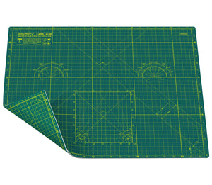 Shiny Merry - A2 60x45cm (24"x18") DIY Craft PVC Inch & Metric Self Healing Cutting Mat-Green/Green