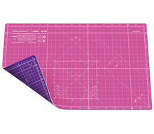 Load image into Gallery viewer, Shiny Merry - A3 45x30cm (18&quot;x12&quot;) DIY Craft PVC Inch &amp; Metric Self Healing Cutting Mat-Pink / Purple
