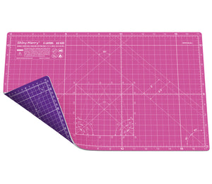 Shiny Merry - A3 45x30cm (18"x12") DIY Craft PVC Inch & Metric Self Healing Cutting Mat-Pink / Purple