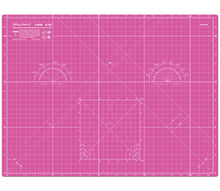 Load image into Gallery viewer, Shiny Merry - A2 60x45cm (24&quot;x18&quot;) DIY Craft PVC Inch &amp; Metric Self Healing Cutting Mat-Pink/Purple
