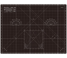 Load image into Gallery viewer, Shiny Merry - A2 60x45cm (24&quot;x18&quot;) DIY Craft PVC Inch &amp; Metric Self Healing Cutting Mat-Black/Gray
